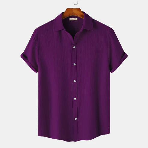 Purple Short Sleeved Shirt| H-407