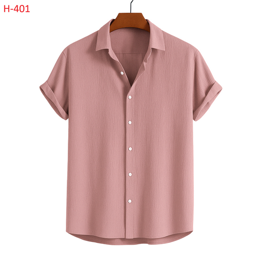 Baby Pink Short Sleeved Shirt‌‌‌‌‌ |H-401