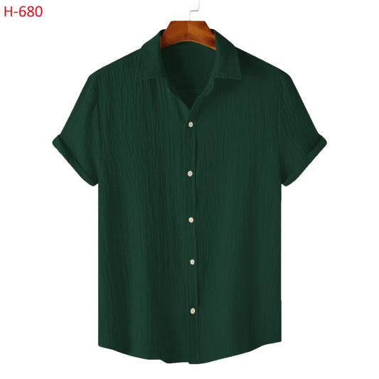 Texture Premium Half Sleeve Shirt |H-680