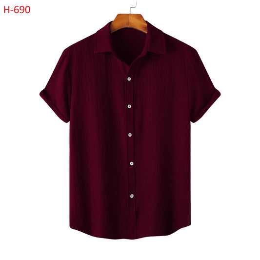 Texture Premium Half Sleeve Shirt |H-690