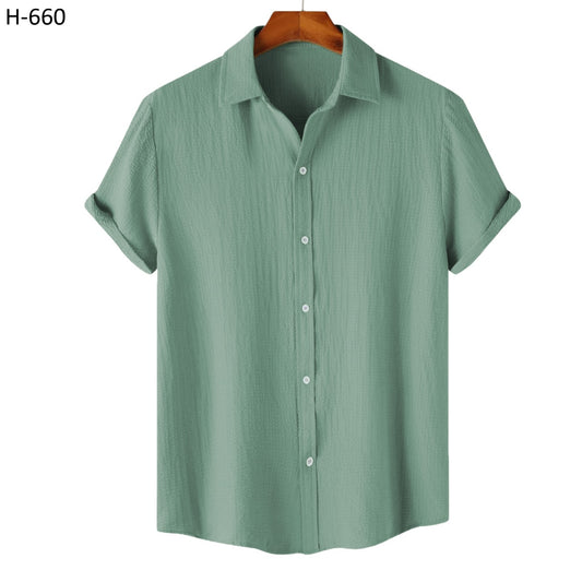 Texture Premium Half Sleeve Shirt |H-660